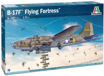 Italeri Modelbouwpakket Vliegtuigen - 1487 Boeing B-17F Flying Fortress - Amerikaanse Zware Bommenwerper Plastic - 1:72 - Modelbouw
