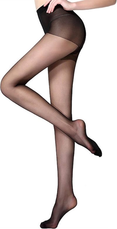 Hiden - Panty - Fashion - Dames panty - Transparante panty - 20D - Zwart