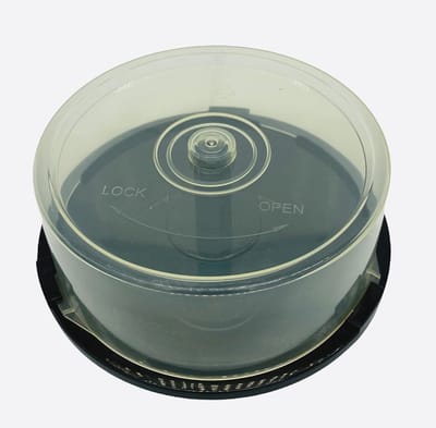 Dailygoods- Cd Houder - Transparante Plastic Houder voor 25 CDs - Cd
