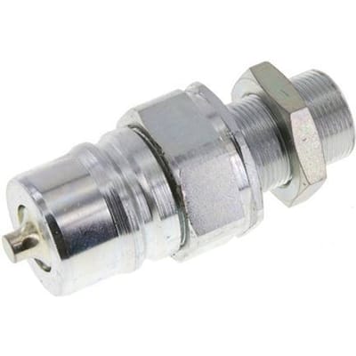 Stalen DN 25 Hydraulische Koppeling Insteeknippel 18 mm L Knelring Schotkoppeling ISO 7241-1 A/8434-1 D 34.3mm