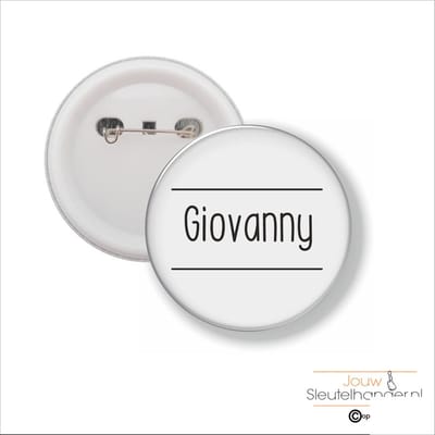 Button Met Speld 58 MM - Giovanny