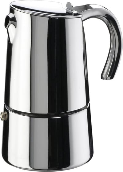 Klassieke Espressomachine voor 4 Kopjes in Roestvrij Staal