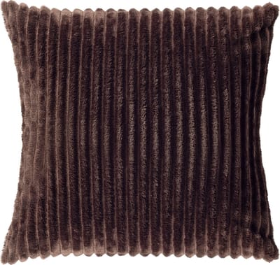 Dutch Decor MART - kussenhoes 45x45 cm - zacht ribfluweel - gerecycled - Chocolate Martini - bruin - met rits - zonder binnenkussen
