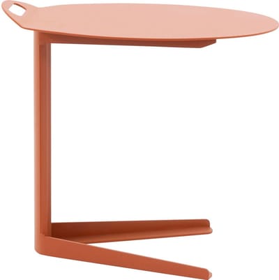 Goossens Bijzettafel Positano - Aluminium - oranje - 55 x 51 x 40 cm