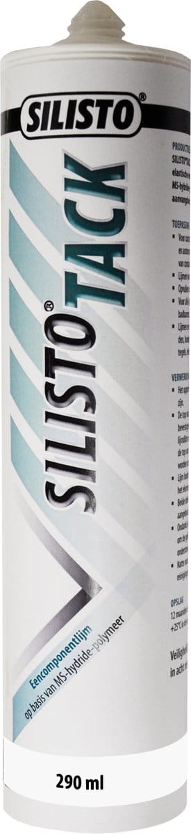 SILISTO TACK High Tack Montagekit 290 ml Wit – Sterke lijmkit met hoge aanvangshechting