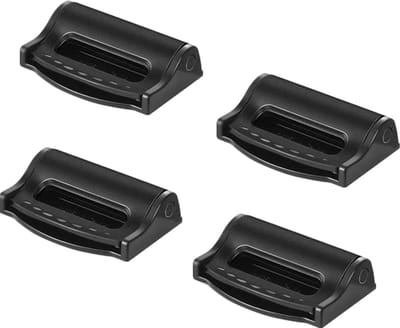 4 stuks veiligheidsgordelverstellers voor de auto, gordelversteller ter bescherming van de nek, schouderriemclips voor volwassenen en kinderen, zwart
