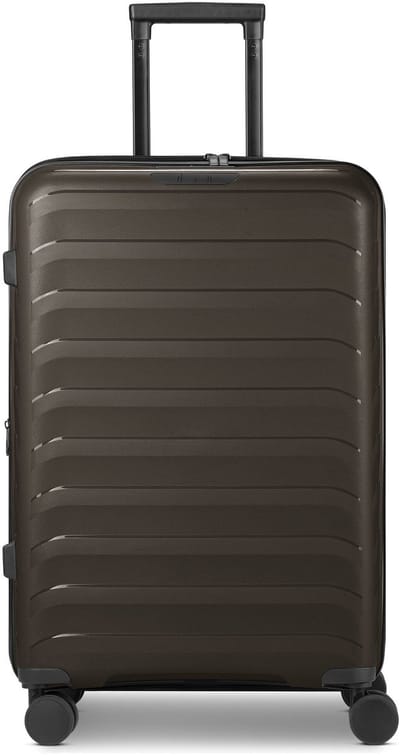 d & n Toronto 4 wielen Trolley M 65 cm met uitbreidingsplooi - Harde bagage - TSA slot - mocha brown