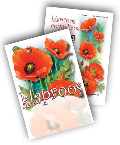 100 promozakjes Papaver - Klaproos