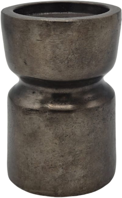 Urnenspecialist® - Urn - Kandelaar - Kandelaar urn - Gedenk Urn - Grijs - Antraciet - Night Black - Mini Urn - As Urn - Crematie Urn - 15cm - 650ml - Aluminium Urn
