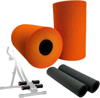 Fitness Spons - Schuimroller Grip - Beenverlenging Oefening - Hoge Dichtheid Schuim - 2 Stuks - Oranje