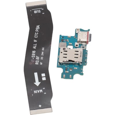USB Oplaadpoort Flex Kabel Vervanging USB C Oplader Dock Board Flex Connector voor Galaxy black