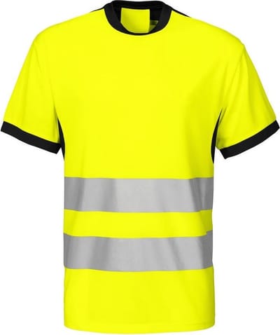 ProJob 6009 SIGNALISATIET-SHIRT EN ISO 20471 KLASSE 2 646009 - Geel/Zwart - 4XL