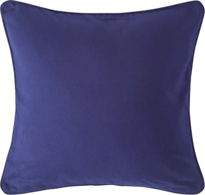 Homescapes Donkerblauwe katoenen kussenhoes 45 x 45 cm