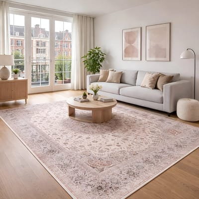 Lavandoux - Vloerkleed - Khénifra - Crème en Beige - 160 x 230 cm
