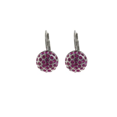 Behave - Oorhangers Rond - Fuchsia Glamour - Klassiek - Nikkelvrij