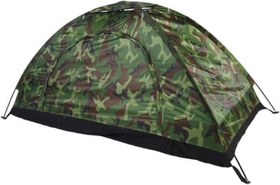 Man Cam Dome Tent - Outdoor Camouflage - UV Bescherming - Waterproof - Eén Persoon Tent - Schuilplaatsen - Vervanging voor Cam Hiking - Reis - Tuin - Vissen - Picknick - Inclusief Draagtas
