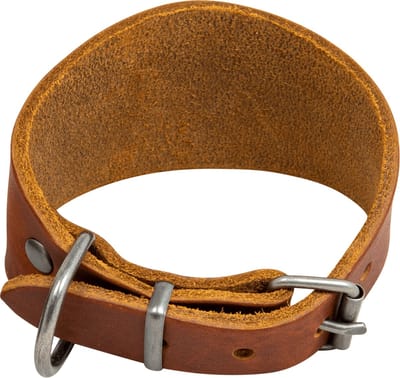 Animal Boulevard Ab30071 - Hals- En Leibanden - Hond - Ab Country Leather Greyhound Halsband Cognac-35-40cm - Maat: 35-40cm - 198190