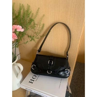 Nieuwe Motorfietsstijl Hot Girl Onderarmtas Textuur Casual en Veelzijdig Handgedragen Eénschouder Crossbody Tas voor Dames