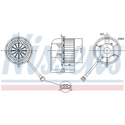Binnenventilator NISSENS 87155