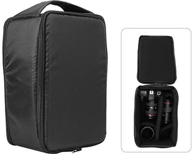 Gewatteerde Camera Insert Tas - Opvouwbare, Waterdichte en Schokbestendige Partition voor DSLR/SLR/TLR Lens