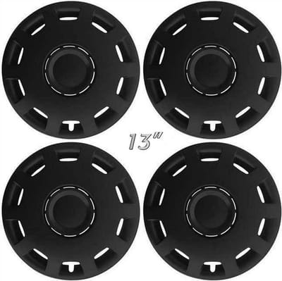 GoodGo Wieldoppen GRANIT-B 13 inch mat zwart. Set a 4 stuks in doos (a.u.b. tekst lezen!)
