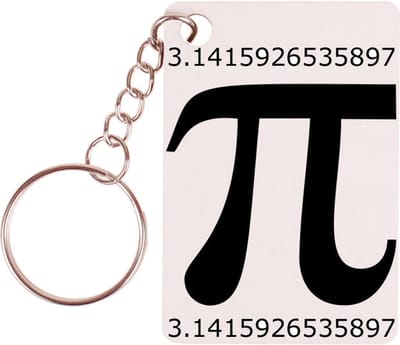 Sleutelhanger 6x4cm - PI - Wiskunde