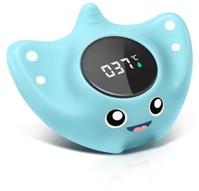 Babybadthermometer - Digitale waterthermometer - Veilig badderen - Zonder lawaai alarm - 115 cm - Vis design