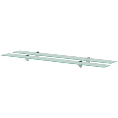 vidaXL - Schappen - zwevend - 2 - st - 100x10 - cm - 8 - mm - glas