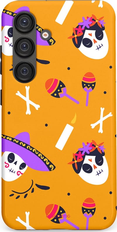 Casetastic Hoesje Geschikt voor Samsung S25 - Stijlvolle Beschermende Duo-layer Case - Viva Muertos