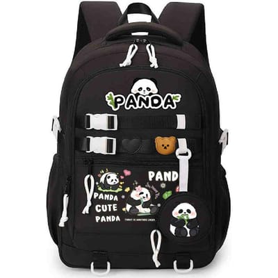 Panda Huahua Schattige Kinder Schooltas Grote Capaciteit Basisschool en Middelbare School Studenten Lichtgewicht Rugzak met Rugbescherming