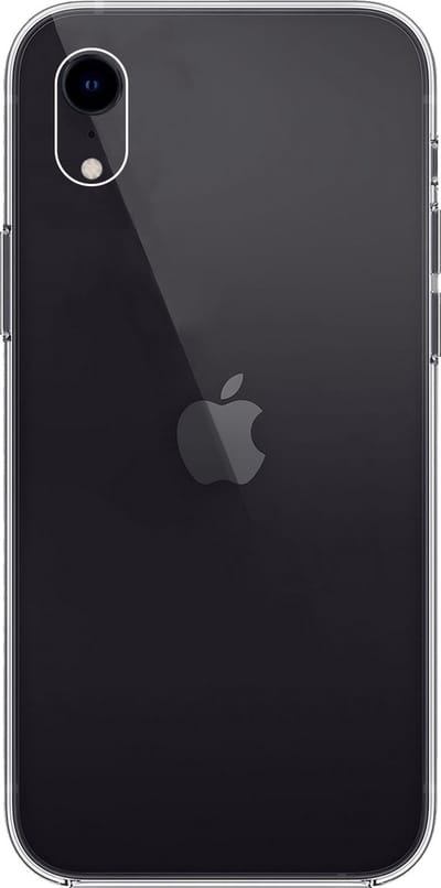 Hoes - Geschikt voor Apple iPhone XR - Sterk & Shockproof - Hoesje Cover - Siliconen Case - Transparant