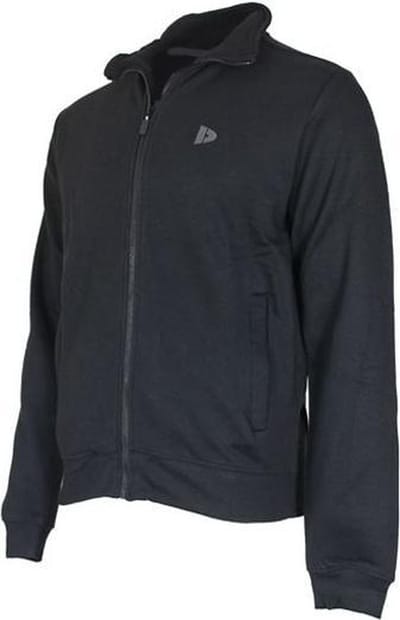 Donnay - Sweatvest zonder capuchon (Bryan) - Sportvest - Heren - Black (020) - maat S