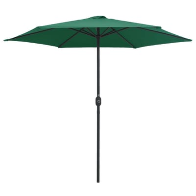 vidaXL - Parasol - met - aluminium - paal - 270x246 - cm - groen