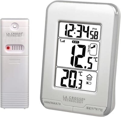 Temperatuurstation met Draadloze Overdracht - Weerstation voor Binnen en Buiten