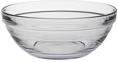 Transparante 14 cm Stapelkom van Gehard Glas