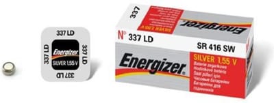 1 stuk Energizer Zilver Oxide Knoopcel 337 LD 1.55V