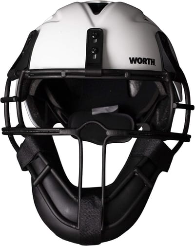 Pitcher's Mask - Softbal Bescherming - Sport Veiligheid - Verbeterd Comfort - One Size - Wit