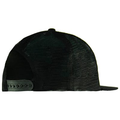 Yums Mesh Snapback Hat Verstelbaar Zwart Wit Logo Unisex Cap 200941 ZWART WIT