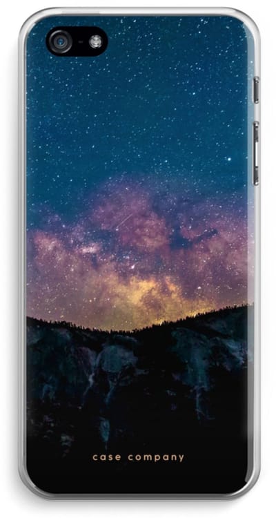 Case Company® - Hoesje geschikt voor iPhone 5 / 5S / SE (2016) hoesje - Travel to space - Soft Cover Telefoonhoesje - Bescherming aan alle Kanten en Schermrand