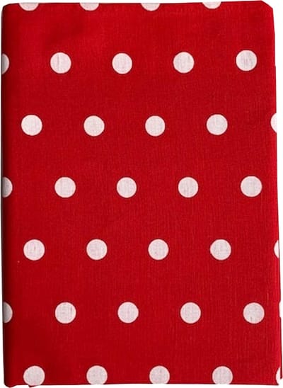 Polka tafelkleed red 145x250