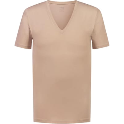 Mey V-neck Shirt T-shirts Beige 41007