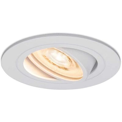 HOFTRONIC - Pittsburg Platte Inbouwspot met Lage inbouwdiepte 35mm - GU10 fitting - 2700K Warm wit - Dimbaar & Kantelbaar - 3.8W 270 Lumen - IP20 voor binnen