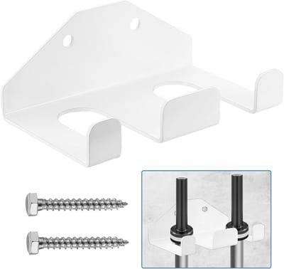 SnelShoppen - Voor Olympische Barbell Houder, Verticale Wandgemonteerde Barbell Opslag Rack Beugels Haken voor Thuis Fitness Apparatuur Garage Gym Acc