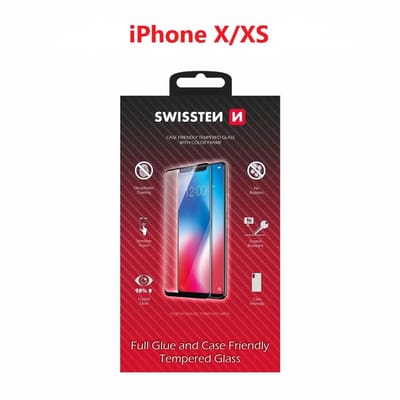 Swissten USB-C Tempered Glass - 54501703/8595217466821 - Full Glue - Black [TEST - NOT FOR SALE]