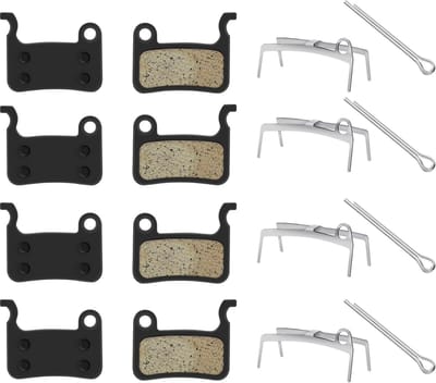 OIMG Fietsremblokken - 4 paar remvoeringen hars schijfremmen - Remblokken voor schijfremmen - Hars Semi-Metaal - Hoogwaardige hars remvoeringen - voor optimale remprestaties - voor Shimano Deore XT XTR LX SLX Hone Alfine Saint Disc Remmen