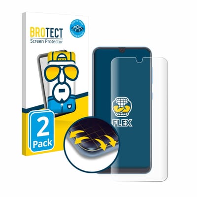 BROTECT - Screenprotector voor Samsung Galaxy A40 - Folie Beschermfolie transparant volledig dekking - 2 Stuks