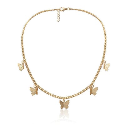 Lumici® | ButterFly 2.0 Ketting - Vlinder Ketting - 2.0 - Bloemetjes - Zomer - Lente - Tuin - Buitenleven - Insecten - Necklace - Cadeau Voor Vrouwen - Moederdag Cadeau - Valentijn - Liefde - Verrassing - Goud & Zilver