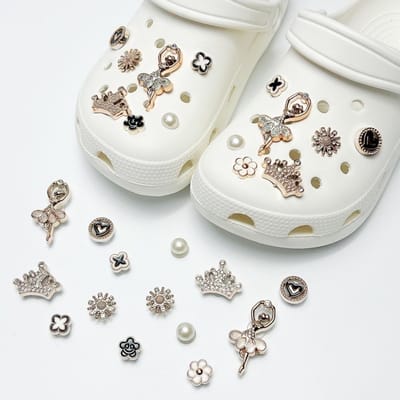 Schoenaccessoires-geschikt voor crocs charms- geschikt voor crocs pins- geschikt voor crocs Accessoires- geschikt voor Crocs Jibbitz-CJ-172 Kroonballet