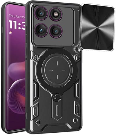 Hoesje geschikt voor Motorola Edge 60 Pro - Techsuit CamGuard Pro Back Cover - Zwart