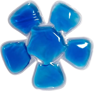 Hoes IJsverpakking - Hoofddeksel Koeler - Hittepreventie Buiten - Flexibele Hoed Integratie - 18 cm Diameter - Blauw